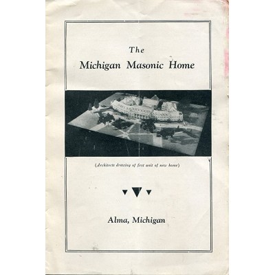 The Michigan Masonic Home Alma Michigan. Architects Drawing - B3E2WMXJN