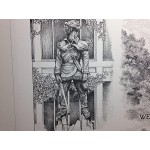 West Virginia University 12x16 collage print from pen & ink original - BZ485MZ4K