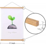 2 Pack Magnetic Poster Hanger Frame 11x14 11x17 11x22 Teak Wood Magnet Poster Frame for Posters Prints Photos Pictures Maps Scrolls and Canvas Artwork - BZRCAT9H6