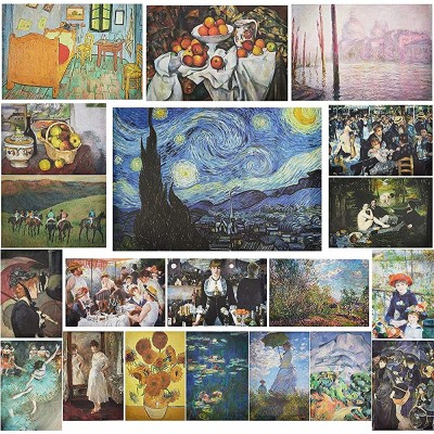 20 Count Impressionist Painting Posters Famous Unframed Art Prints 13x19 In - BG6C2ZFSP