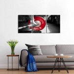 3 Piece Weightlifting Canvas Wall Art Painting Gym Training Poster Prints on Canvas Black White and Red PicturesBlack White and Red Pictures Art for Bedroom Bathroom Home Wall Decor Easy To Hang 12x16x3pcs - BCM0S5W7V