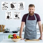 9 Pieces Kitchen Art Prints Kitchenware with Sayings Wall Art Posters Unframed Kitchen Posters Decoration with 40 Pieces Glue Point Dots for Kitchen Dining Baking Room Restaurant - B7JCWU8IO