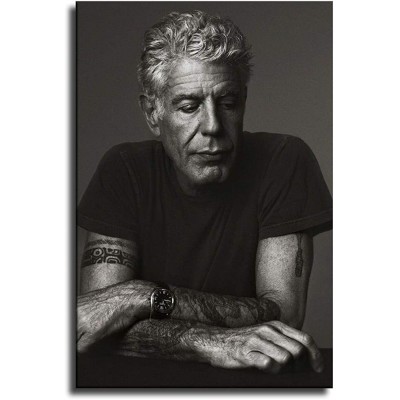 Anthony Bourdain Wall Art Modern Artwork Painting Print on Canvas Picture for Living Room Home Decoration Poster 85 No Framed,16x24 inch - BG6YI2XCQ