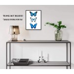 Butterfly Wall Art Blue Butterflies Room Decor Watercolor Art Print 11x14 – Unframed Poster Blue - BODI52NV2