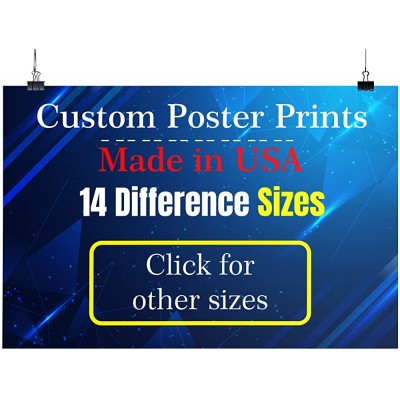 Custom Poster Print UNFRAMED Personalized Photos Pictures Poster Printing Custom Wall Art Prints Personalized Home Wall Art Decor Gifts 24"x18" - BGHI40ACZ