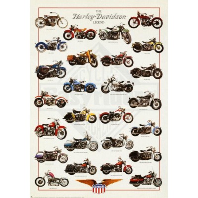 Harley Davidson Legend Poster Print 24x36 - BLQJ4ZFTF