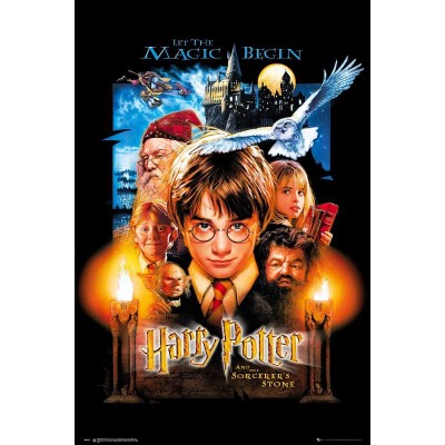 Harry Potter and the Sorcerer's Stone Movie Poster Print US Regular Style Size: 24" x 36" - BZ3K7C2TQ