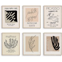 InSimSea Matisse Poster and Picasso Wall Art Exhibition Poster & Prints UNFRAMED Vintage Posters for Room Aesthetic Abstract Wall Art for Living Room Set of 6 11x14 in - B2JWESDZQ