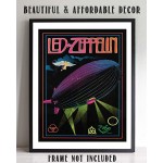 Led Zeppelin Band Poster Print- 8 x 10 Wall Print- Ready To Frame. Iconic Rock Band Logo Print FeaturingThe Zeppelin Airship. Home-Studio-Bar-Dorm-Man Cave Decor. Perfect Gift For Zeppelin Fans. - BX9VCH3UG