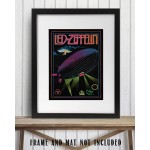 Led Zeppelin Band Poster Print- 8 x 10 Wall Print- Ready To Frame. Iconic Rock Band Logo Print FeaturingThe Zeppelin Airship. Home-Studio-Bar-Dorm-Man Cave Decor. Perfect Gift For Zeppelin Fans. - BX9VCH3UG