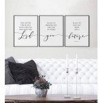 NATVVA Large Wall Art 3 Pieces Christian Quote Poster Prints Plans to Give You Hope and A Future Canvas Painting Pictures Gifts Artwork for Office Home Decor with Inner Frame - BMQDTOX1U