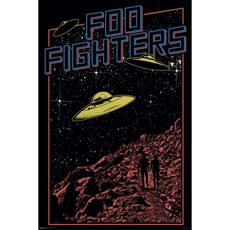 Pyramid America Foo Fighters UFO Music Cool Wall Decor Art Print Poster 24x36 - B5FVGCFZ9