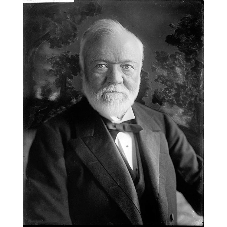 Andrew Carnegie Photograph Historical Artwork from 1905 8.5 x 11 Semi-Gloss - B28REY0UJ