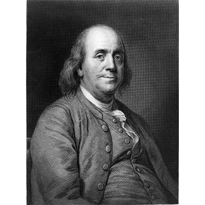 Benjamin Franklin Photograph Historical Artwork from 1868 8.5" x 11" Semi-Gloss - B1DG1NDLI