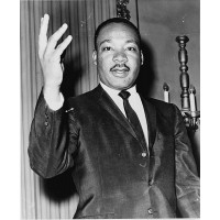 Dr. Martin Luther King Jr. Photograph Historical Artwork from 1964 5" x 7" Semi-Gloss - BQUZP4YRL