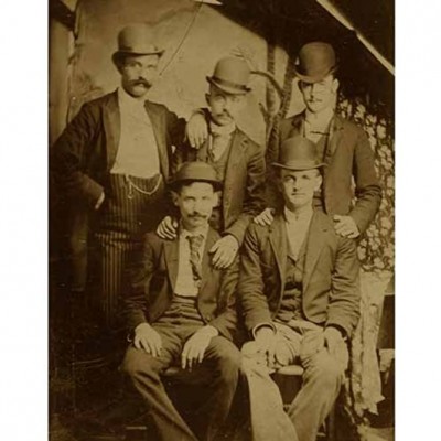 DS Decor Photos Quality Digital Print of a Vintage Photograph The Wild Bunch with Butch Cassidy and The Sundance Kid. Sepia Tone 8x10 inches Luster Finish - BGVSJGWOH