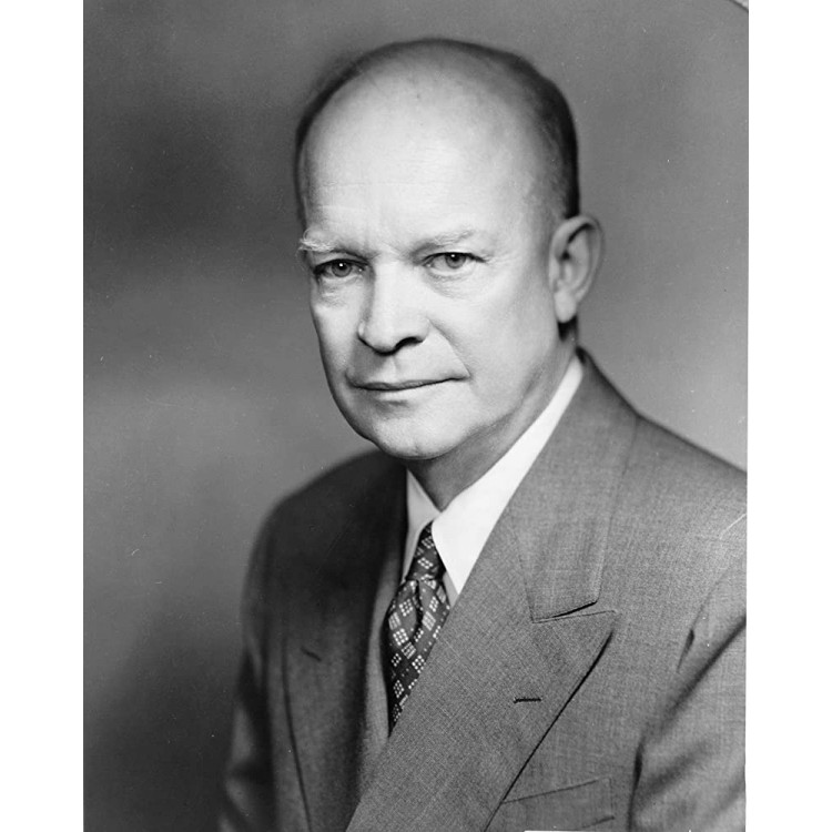Dwight D. Eisenhower Photograph Historical Artwork from 1952 US President Portrait 4 x 6 Matte - BQH5LVVWQ