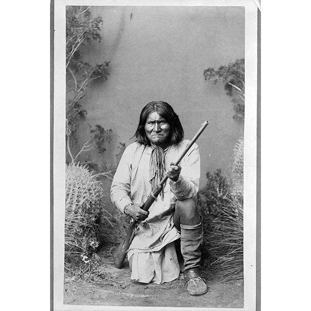Geronimo Photograph Historical Artwork from 1886 11 x 14 Semi-Gloss - BQ7208JST