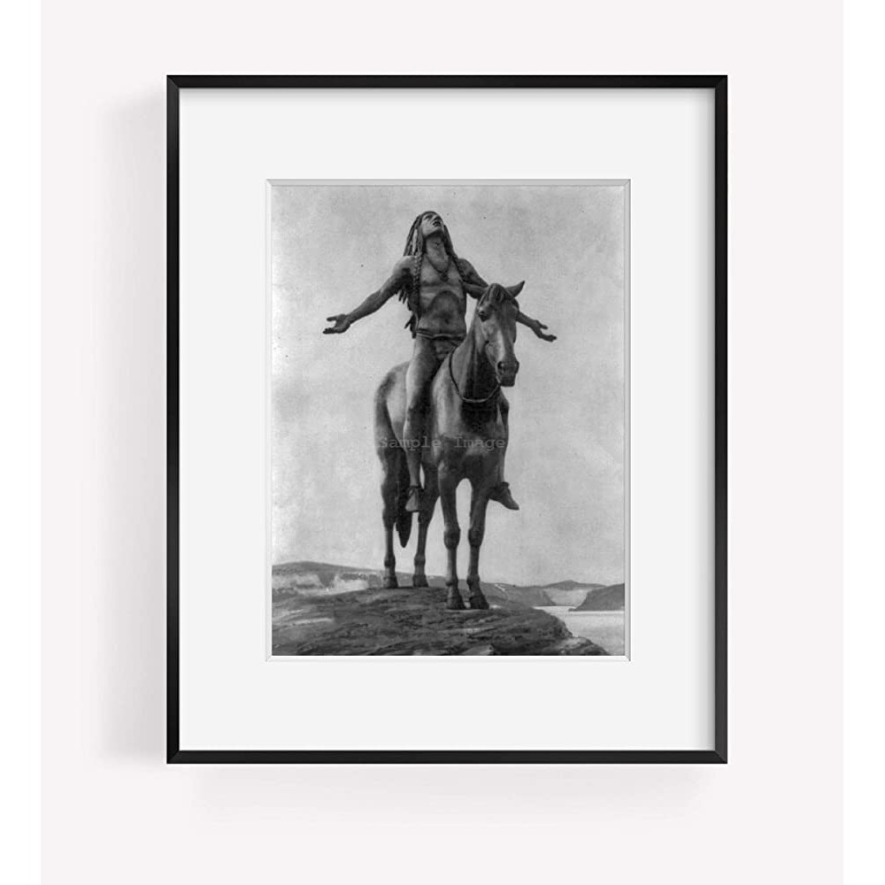 INFINITE PHOTOGRAPHS Photo: Appeal to The Great Spirit | 1921 | Indian on Horseback | Historic Photo Reproduction - BRX86VDJL