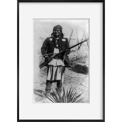 INFINITE PHOTOGRAPHS Photo: Geronimo's Camp | 1886 | Portrait | Historic Photo Reproduction | Historic Wall Art - BIUBRR1NR