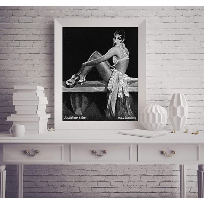 INFINITE PHOTOGRAPHS Photo: Josephine Baker 1906-75 | African American Ballerina | Cheese-Cake Pose | Black Pearl | Vintage Photo Decor - BA2UO8X0X