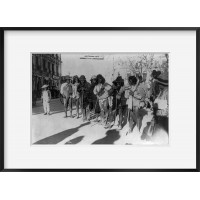 INFINITE PHOTOGRAPHS Photo: Mexican Revolution,1913-1914: Poorly Dressed Indians in a Row with Walking Stick - BO853GPRB