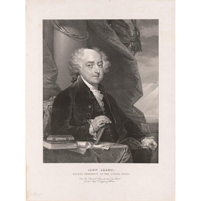 John Adams Photograph Historical Artwork from 1828 US President Portrait 8" x 10" Matte - B00P06IQ8
