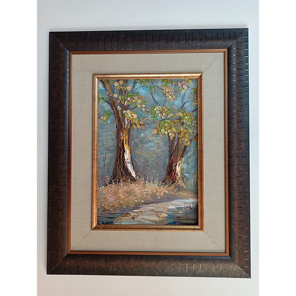 3D Handmade Knife Painting | Woods View by Hasan Pasha | Mixed Media - BWCSC0QKV
