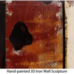 Empire Art Direct Rustic Flow Mixed Media Iron Hand Painted Dimensional Wall Art Ready to Hang 22 x 72 x 2 - BOYSJZMBI