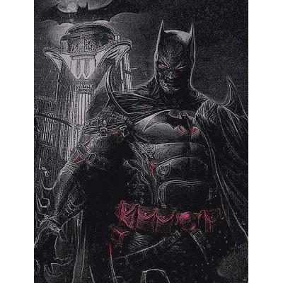 Flashpoint Batman Metal Painting Thomas Wayne Bat Man DC Comics Spray Paint Art - BQNHSXJ8X