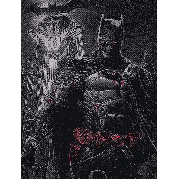 Flashpoint Batman Metal Painting Thomas Wayne Bat Man DC Comics Spray Paint Art - BQNHSXJ8X