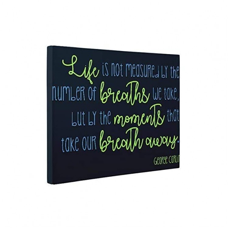 Life is Not Measure George Carlin Quote CANVAS Home Décor - BWA6BFZXT