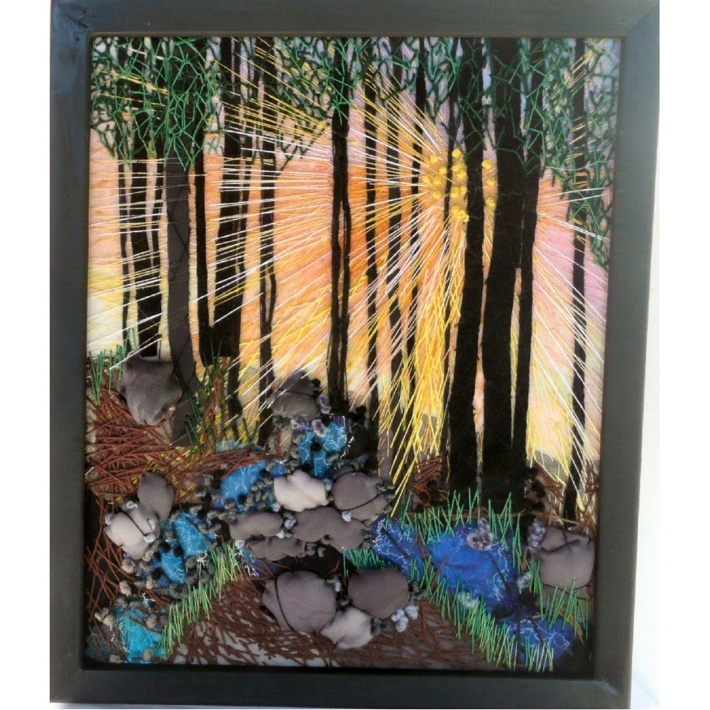 Magical Forest Contemporary Fiber Art - BKEBRUR50