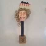 Mixed Media Plaster Head Sculpture Realistic Face Weird Quirky - BCPDYI592