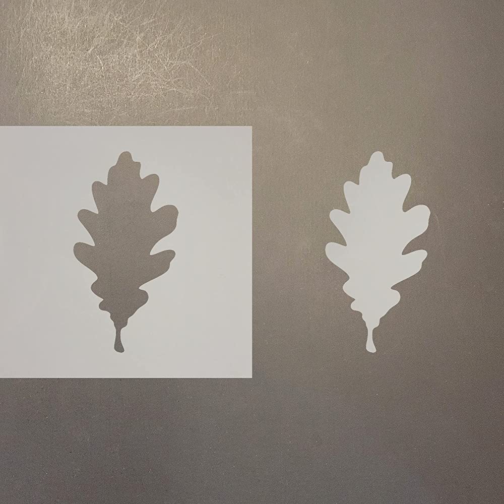 Oak Leaf 2 Reusable Mylar Stencil Art Craft Supplies 4 Inch - BLV48FHWU