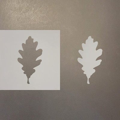 Oak Leaf 2 Reusable Mylar Stencil Art Craft Supplies 4 Inch - BLV48FHWU