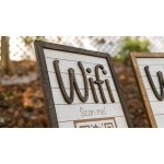 WiFi Sign | QR Code | Wireless Internet Personalized SSID name and password Sign - B59FKV7V6