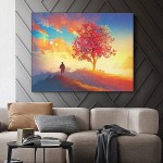 Abstract Art Forest Trees Landscape Oil Paintings Pictorial Wall Art Paintings Living Room Home Decoration Wall Art Room Decoration Aesthetics12x16inch30x40cm - BEFSBM15T
