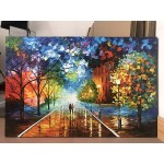 Diathou 100% Hand-Painted Landscape Oil Painting Large Canvas Abstract Art Works Home Wall Decoration Living Room Bedroom Corridor Office Wall Decoration Oil Painting 24x36 Inches - BDKFXCW7L