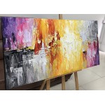 V-inspire Art,24x48 Inch Modern Abstract Hand Painted Oil Paintings Acrylic Painted Canvas Wall Art Decor for Living Room Bedroom Dining Room Artwork for Home Walls - BUR5DGLI7