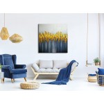 Wieco Art Pure Hand-Painted Paintings on Canvas Abstract Canvas Wall Art for Living Room Bedroom Wall Decor Modern Contemporary Landscape Artwork for Home Decorations - BYTYF7RZF