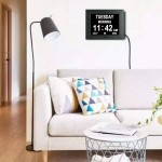 [2022 Newest] 7.5 Inch Extra Large Calendar Day Date Time Clock with Non-Abbreviated Day Month Dementia Clocks Perfect for Senior Elderly Impaired Vision Memory Loss - BY0RCPL0L