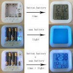 3 inch Small Size Mini LED Stitch Anime Digital Alarm Clock 7 Colorful Sleeping Light with Time Temperature Alarm Date Decor for Baby Stitch 9 - B5080VSUH
