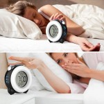 Banne Loud Alarm Clock for Heavy Sleepers with Dual Alarm Night Light Bedside Battery Powered Black - BVTUKG6F8