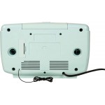 Crosley CR612B-AB Corsair Tabletop AM FM Bluetooth Radio with CD Player and Dual Alarm Clock Aqua Blue - BF0CN9GSO