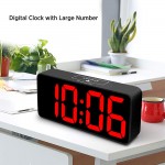 DreamSky Large Digital Alarm Clock for Visually Impaired 8.9 Inches Big Electric Clock for Bedroom Jumbo Number Display Fully Dimmable Brightness Dimmer USB Ports 12 24H Adjustable Alarm Volume - BALD8C6NT