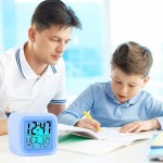 Kids Alarm Clock Digital Alarm Clocks with Snooze 7 Color Night Light Alarm Clock for Kids Wake Up Digital Clock for Room Decor Gift for Boys and Girls - B7FCQNS4Y