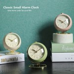Kyadeys Classic Tabletop Alarm Clock Simple and Elegant Design Backlit and Battery Operated for Office Bedroom Living RoomWhite - BP7O5VMB4