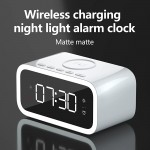 LATICITY Alarm Clock with Wireless Charging,Time Date Temperature Display Two Light Sources Night Lights for Office and Bedroom - BDOHJ5CAV