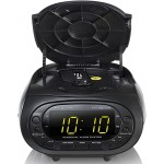 Memorex CD Top Loading CD Dual Alarm Clock AM FM Stereo Radio 3.5mm Aux Line-in Black MC7264 - BK0Y6DJ6Z